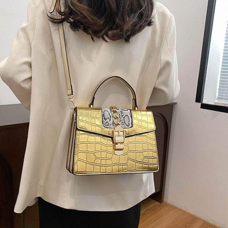 Elegant Vegan Leather Shoulder Handbag