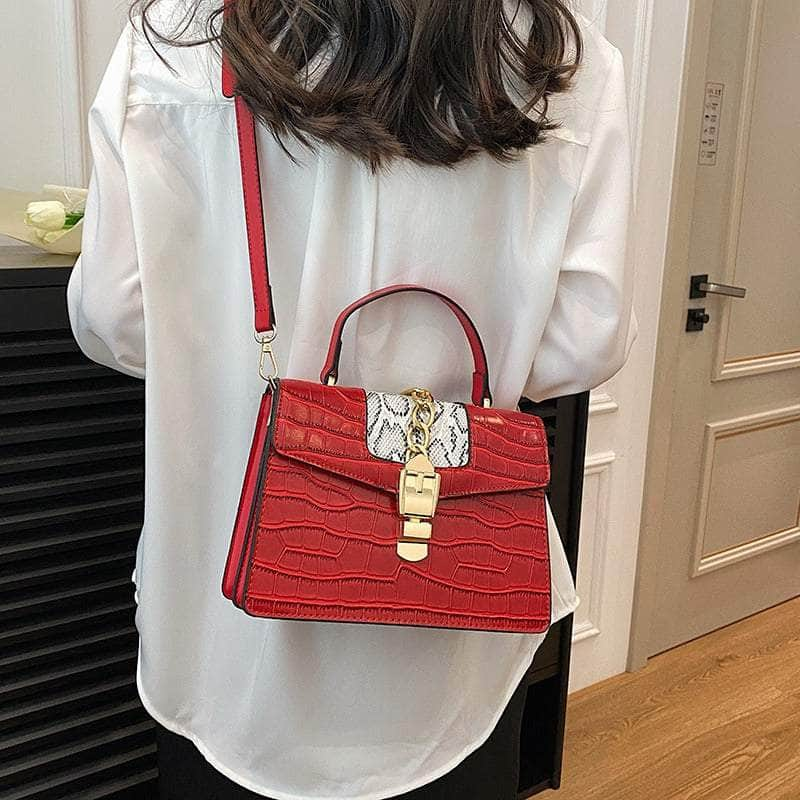 Elegant Vegan Leather Shoulder Handbag