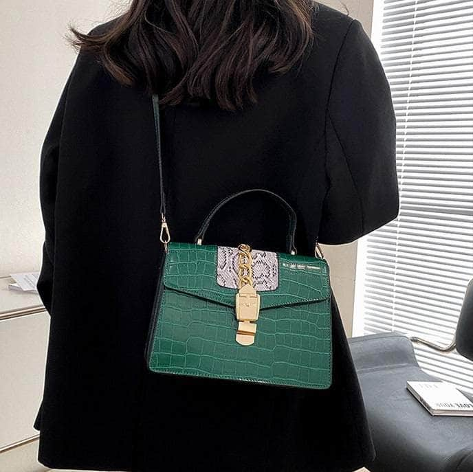 Elegant Vegan Leather Shoulder Handbag