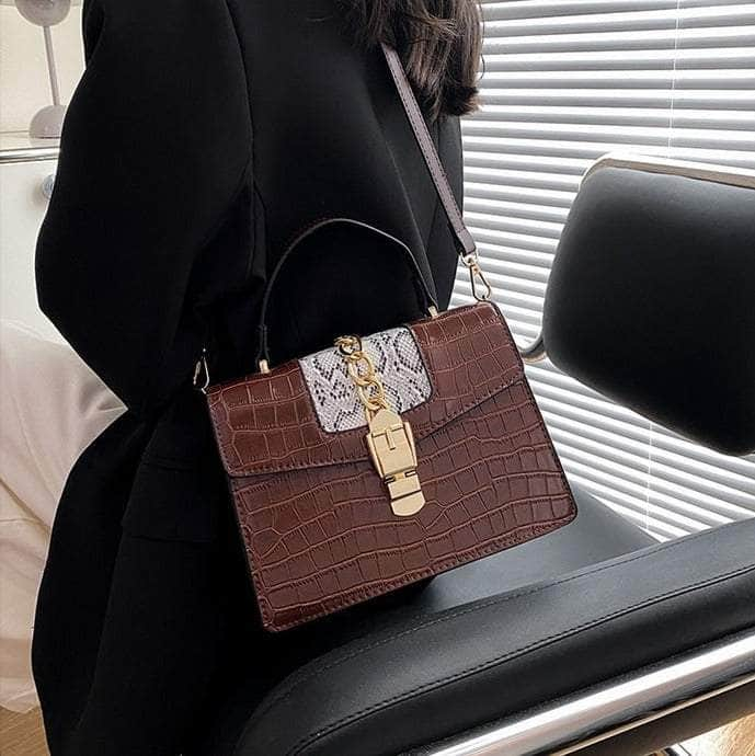 Elegant Vegan Leather Shoulder Handbag