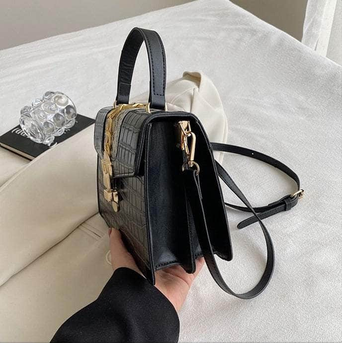 Elegant Vegan Leather Shoulder Handbag