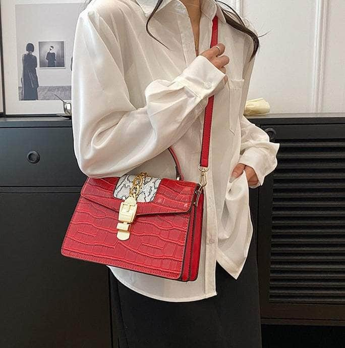 Elegant Vegan Leather Shoulder Handbag