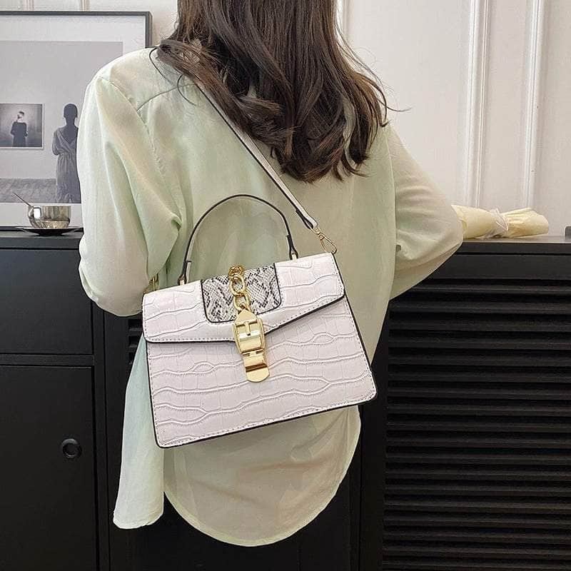 Elegant Vegan Leather Shoulder Handbag