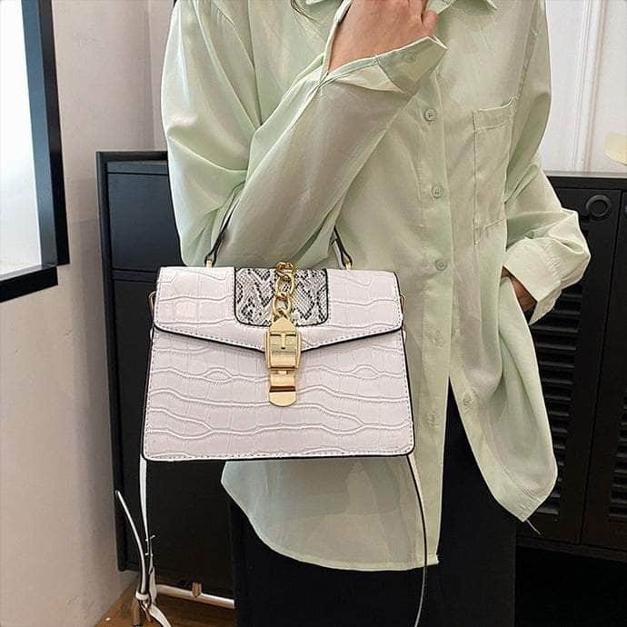 Elegant Vegan Leather Shoulder Handbag