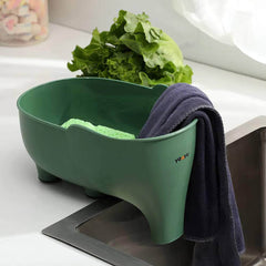 Elephant Drain Basket - Multi-purpose Kitchen Storage, Household Fruit and Vegetable Plastic Drain Basket