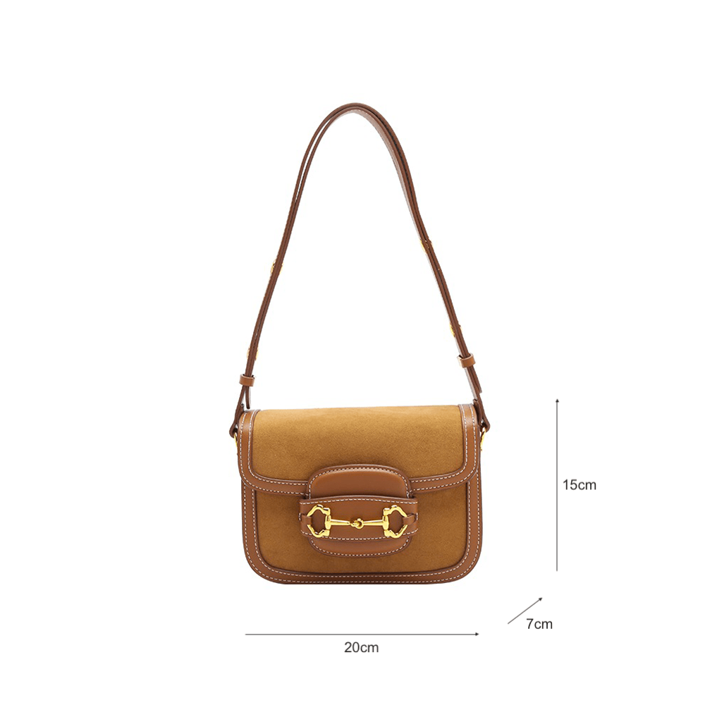 Embroidery Detail Suede Timeless Mini Handbag