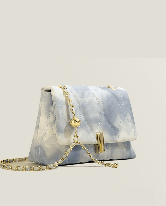 Exquisite Chain Shoulder Purse Blue