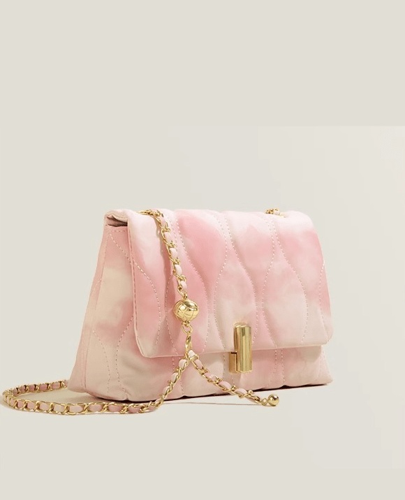 Exquisite Chain Shoulder Purse Pink