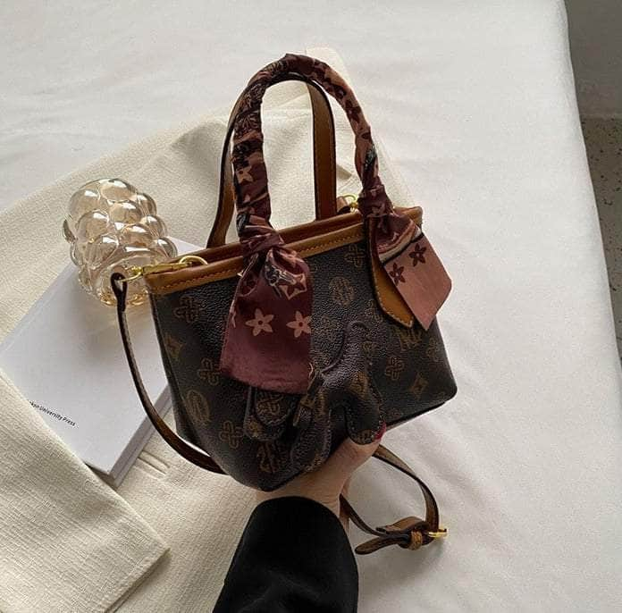 Exquisite Compact Crossbody Handbag Coffee