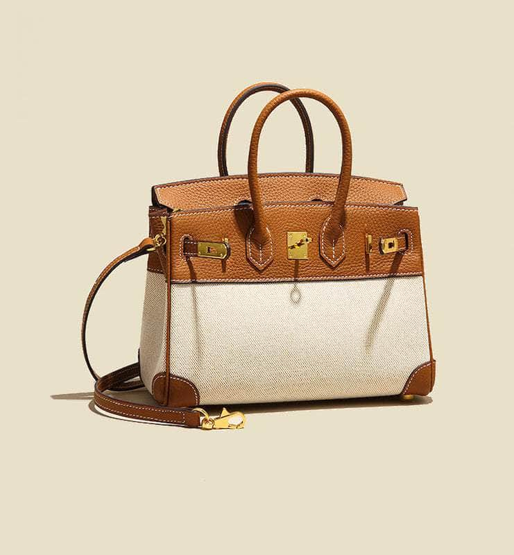 Exquisite Cowhide Shoulder Handbag