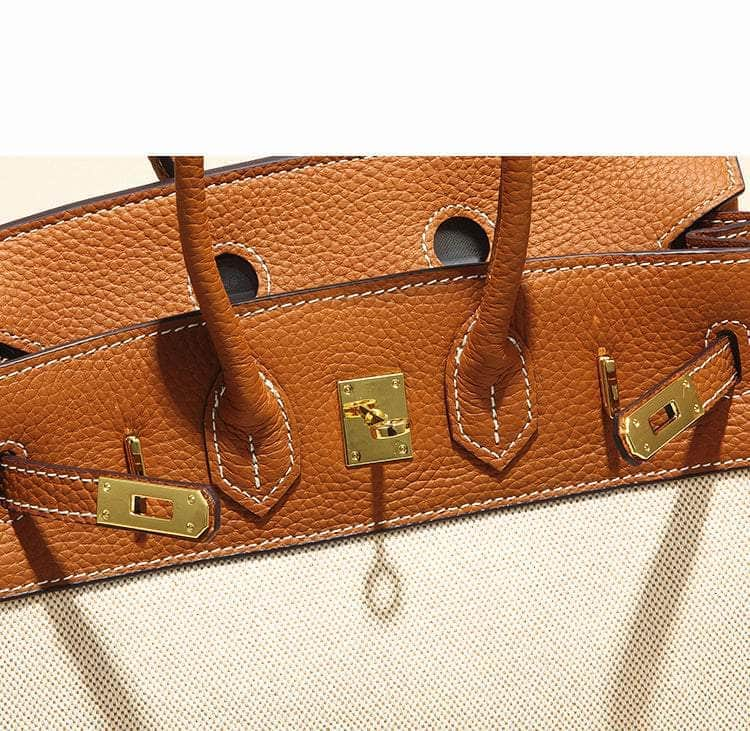 Exquisite Cowhide Shoulder Handbag