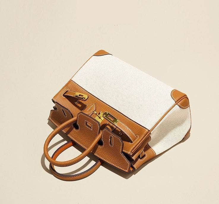 Exquisite Cowhide Shoulder Handbag