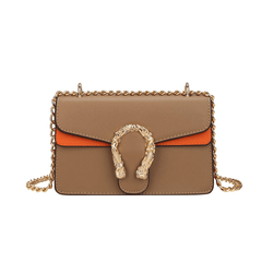 Exquisite Crossbody Bag with Snake Buckle