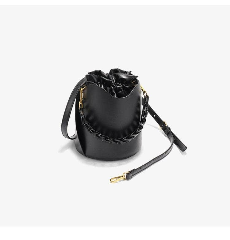 Exquisite Leather Bucket Bag