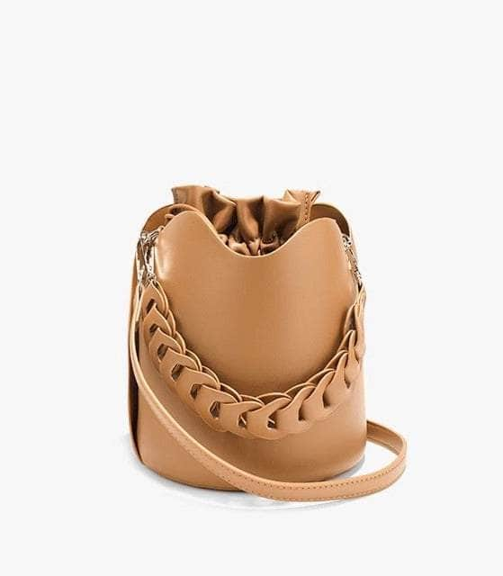 Exquisite Leather Bucket Bag