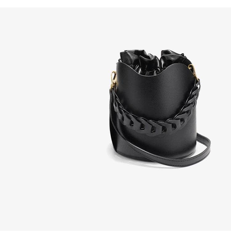 Exquisite Leather Bucket Bag