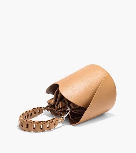 Exquisite Leather Bucket Bag