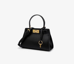 Exquisite Leather Handbag with Top Handle