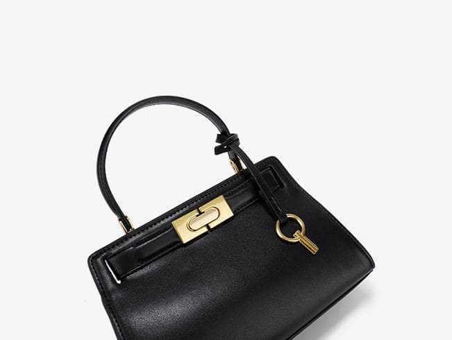 Exquisite Leather Handbag with Top Handle