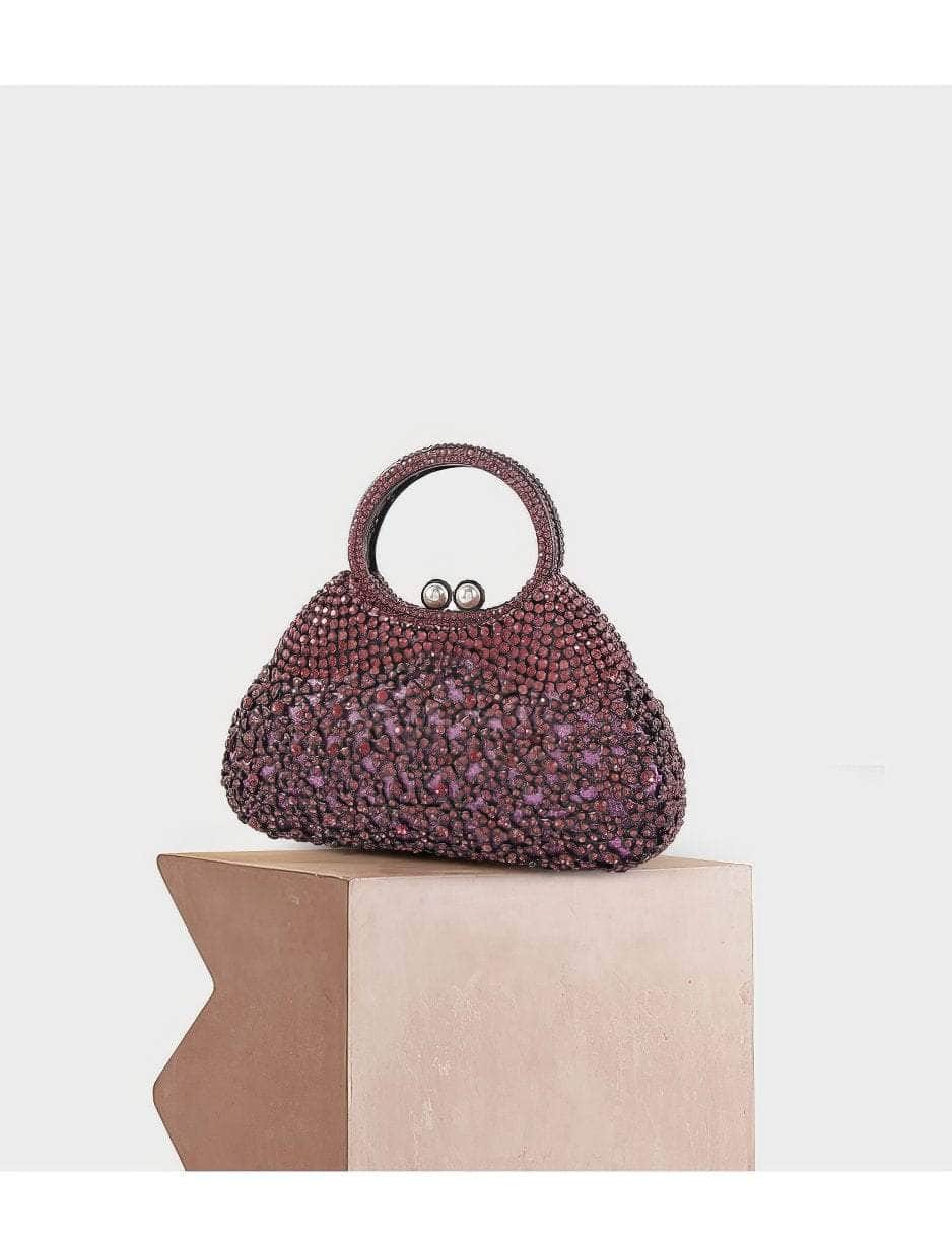 Extravagant Crystal Embellished Tote Handle Tote Purse