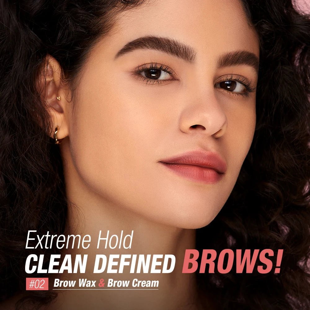 Eyebrow Pomade Brow Gel Wax: 2-IN-1 Waterproof Long Lasting Creamy Texture Eye Brow Tint Enhancers Cosmetics Makeup