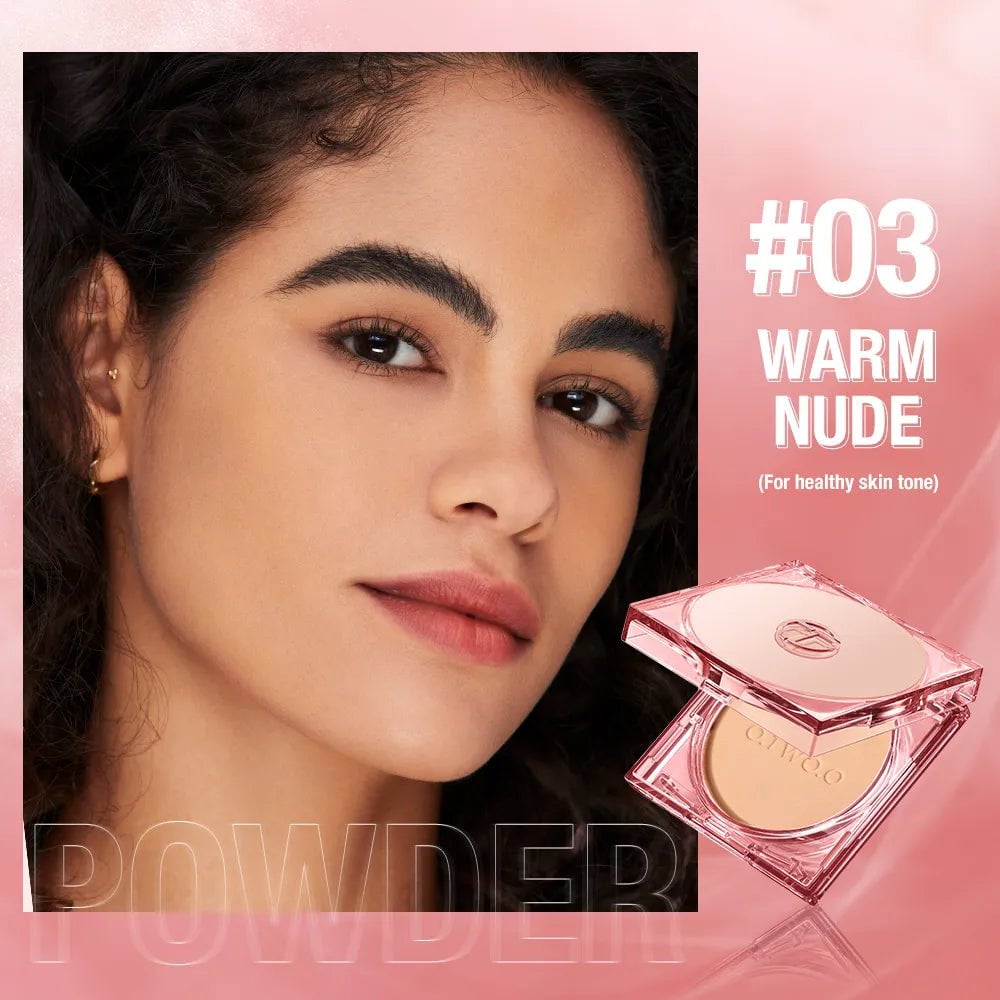 Face Powder: Oil-control, 24 Hours SPF 30 PA+++, Long Lasting, Waterproof, Matte - Makeup Setting Compact Powder 03 WARM NUDE / CHINA