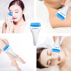 Facial Roller: Reusable Ice Massager for Skin Lifting and Muscle Cold Therapy Blue