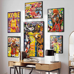 Famous Basketball Player Celebrities Poster