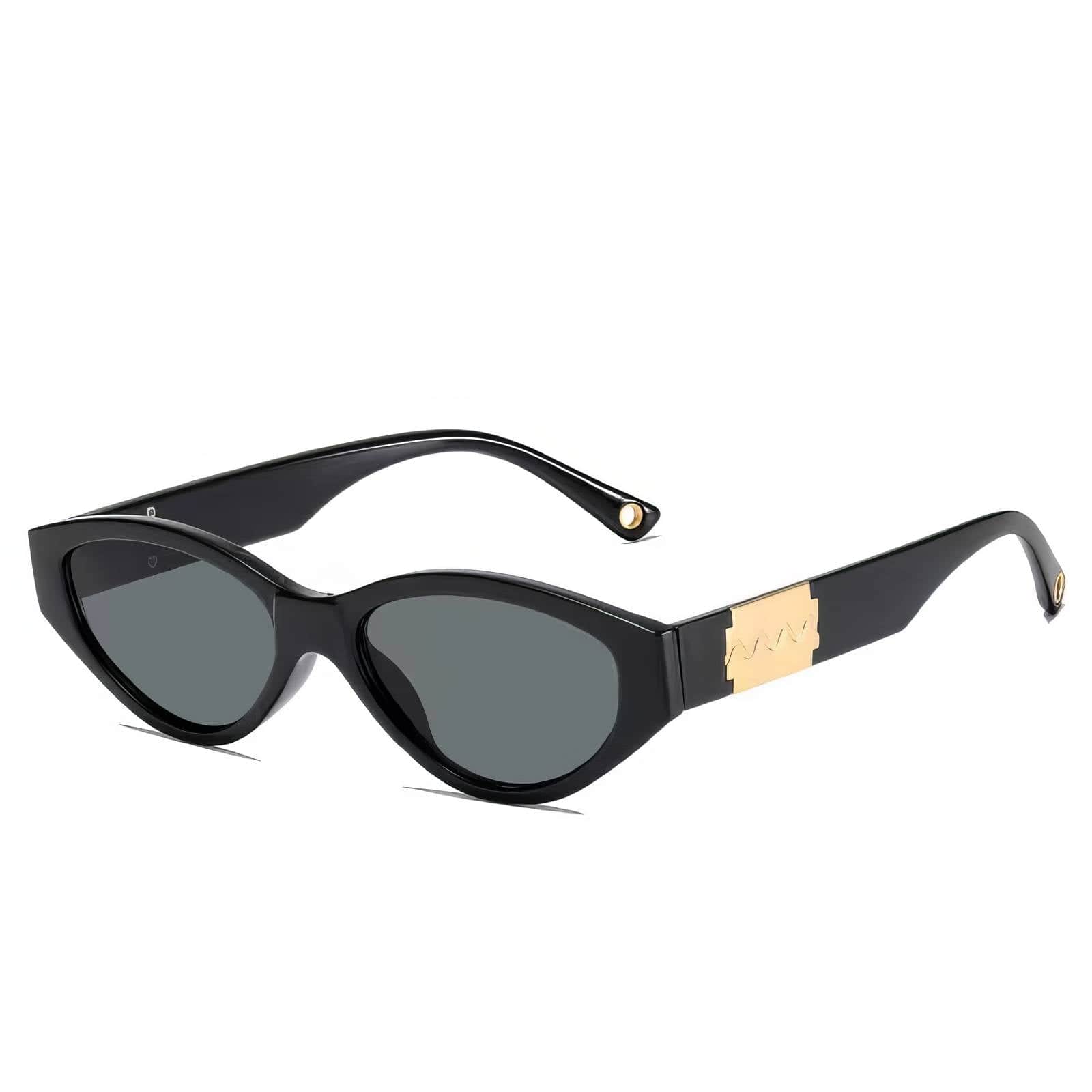 Fashion Trending Cat Eye Sunglasses Black / Resin
