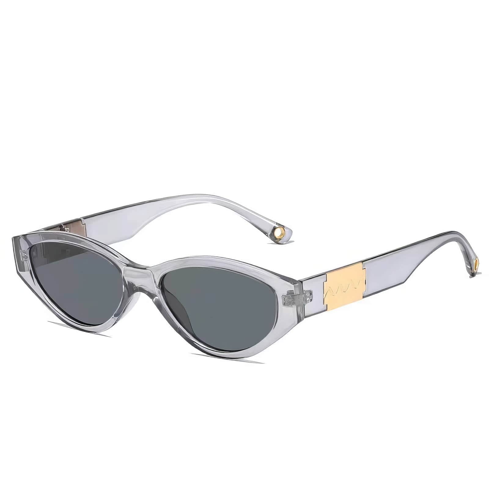 Fashion Trending Cat Eye Sunglasses Light Gray / Resin