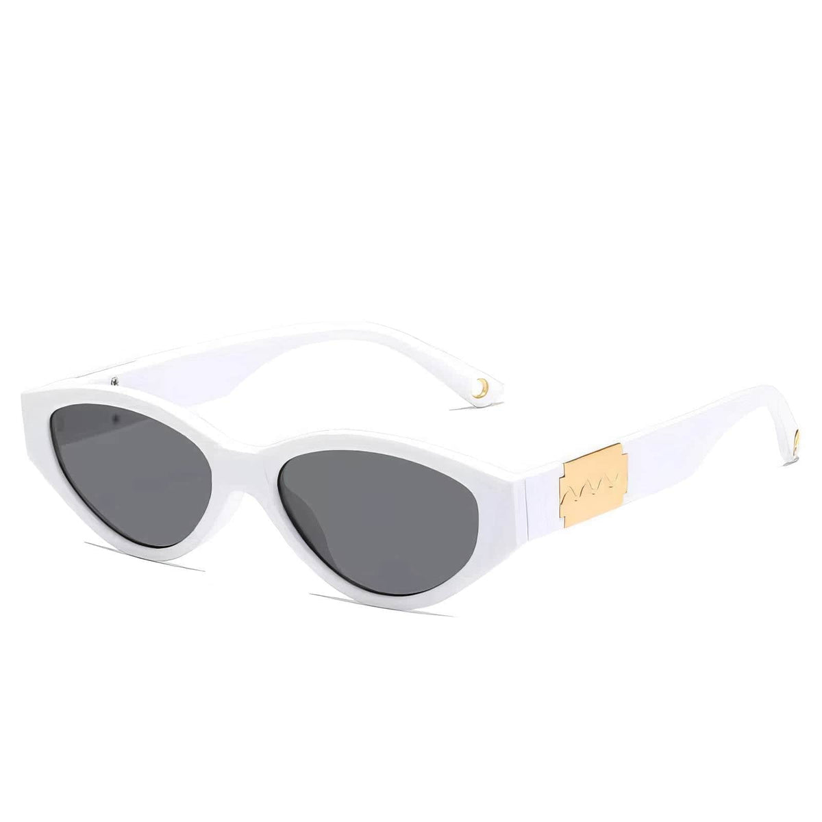 Fashion Trending Cat Eye Sunglasses White / Resin
