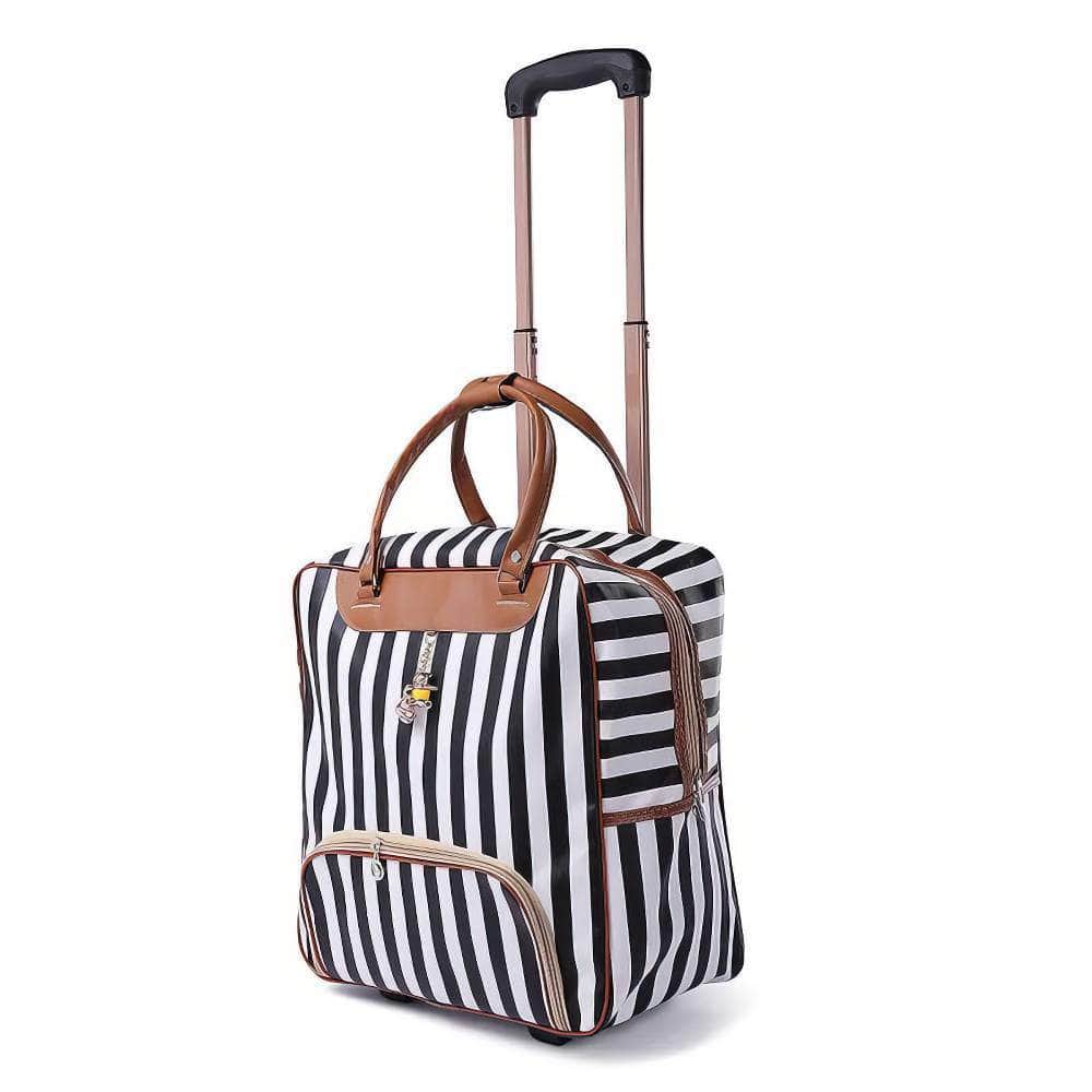 Fashion Women's Travel Luggage Trolley Bag with Wheels - Business Boarding, Rolling Suitcase style 1