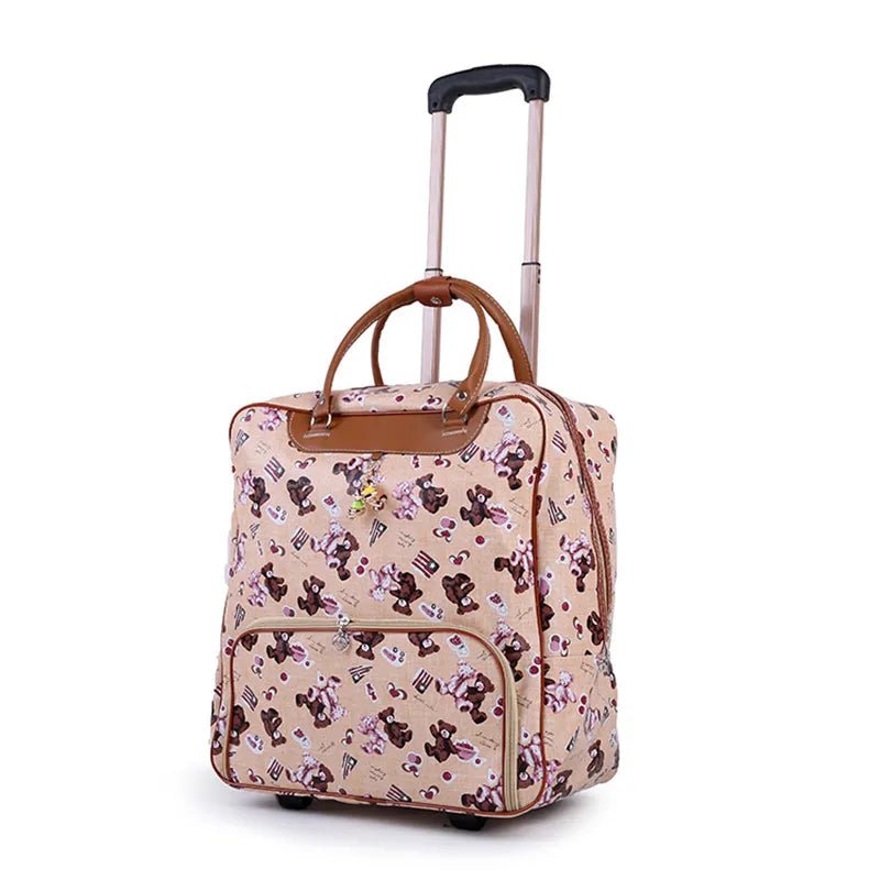 Fashion Women's Travel Luggage Trolley Bag with Wheels - Business Boarding, Rolling Suitcase style 7