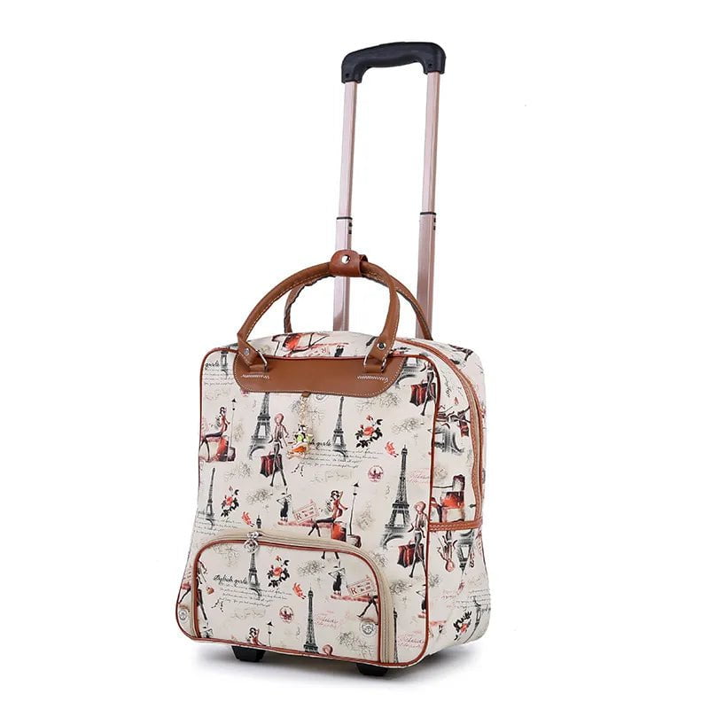 Fashion Women's Travel Trolley Bag with Wheels - Business Boarding Rolling Suitcase style 5