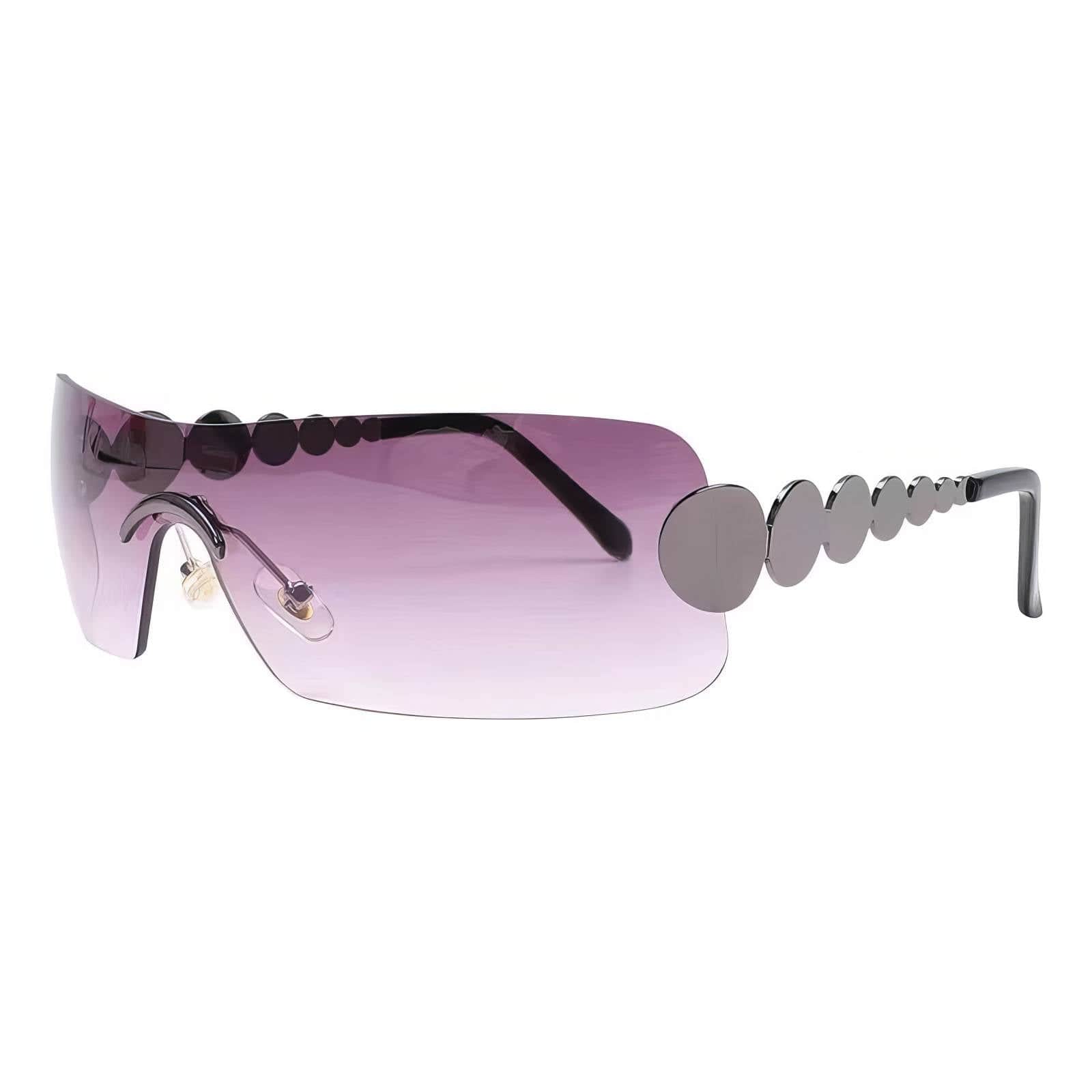 Fashion Wrap Around Eyewear Light Purple / Resin