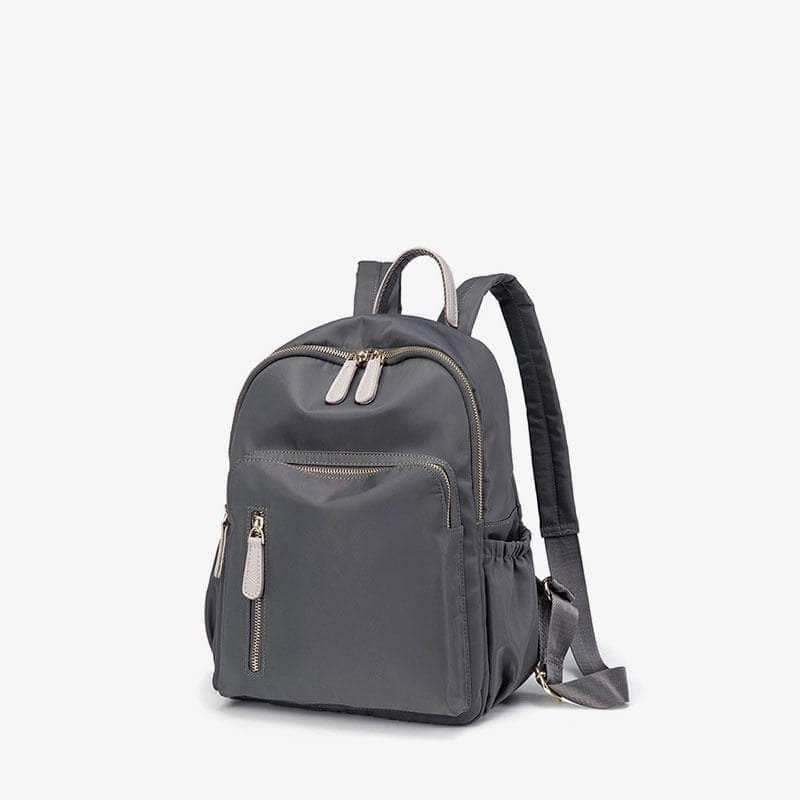 Fashionable Nylon Fabric Backpack Gray