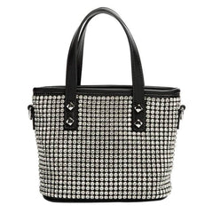 Fashionable Small Shoulder Bag with Studded Detailing