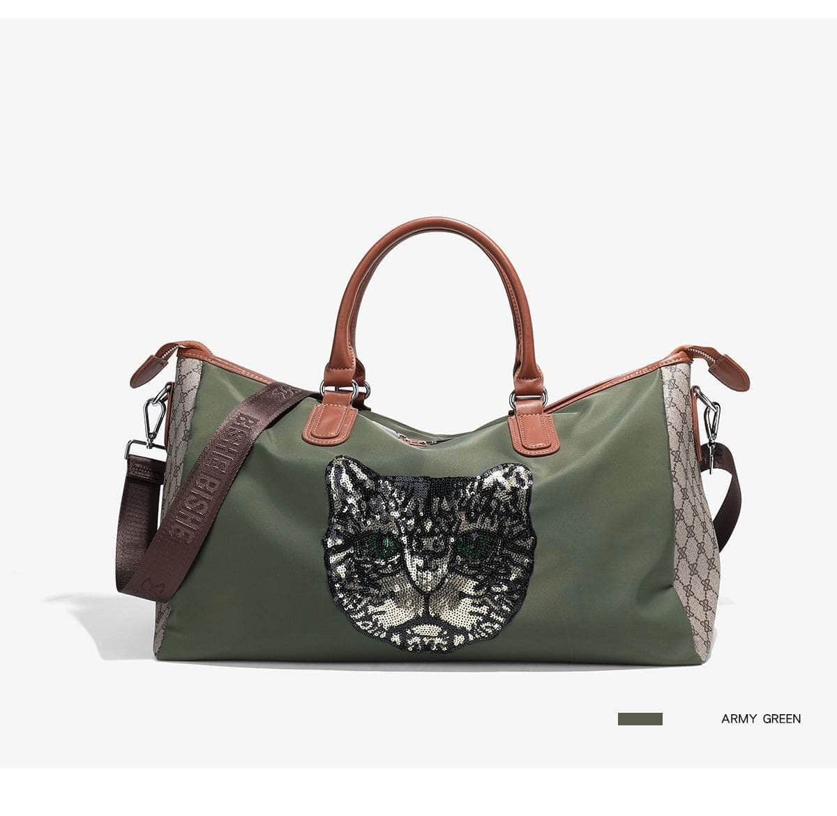 Feline Design Carryall Bag Green