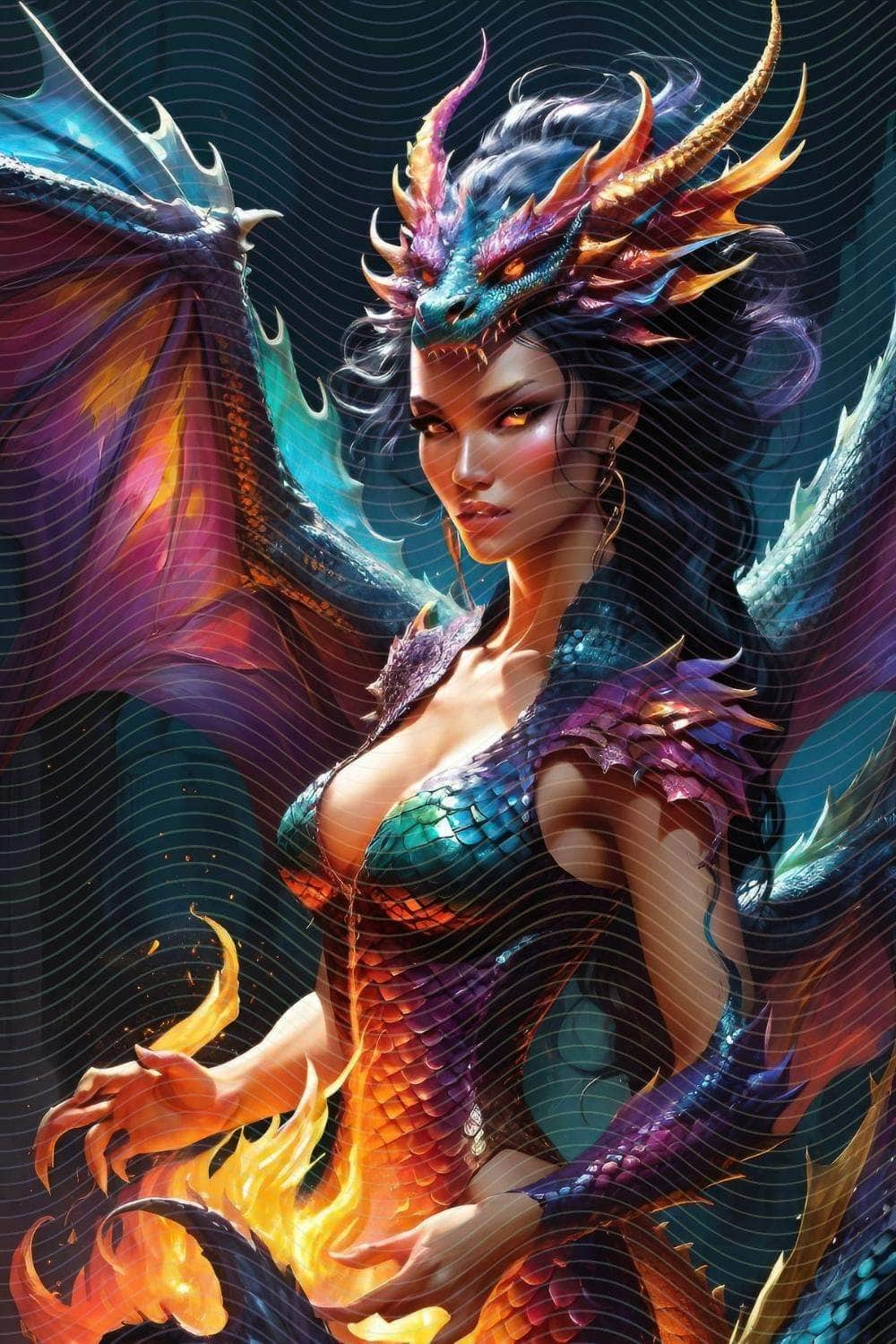 Fierce Dragon Woman