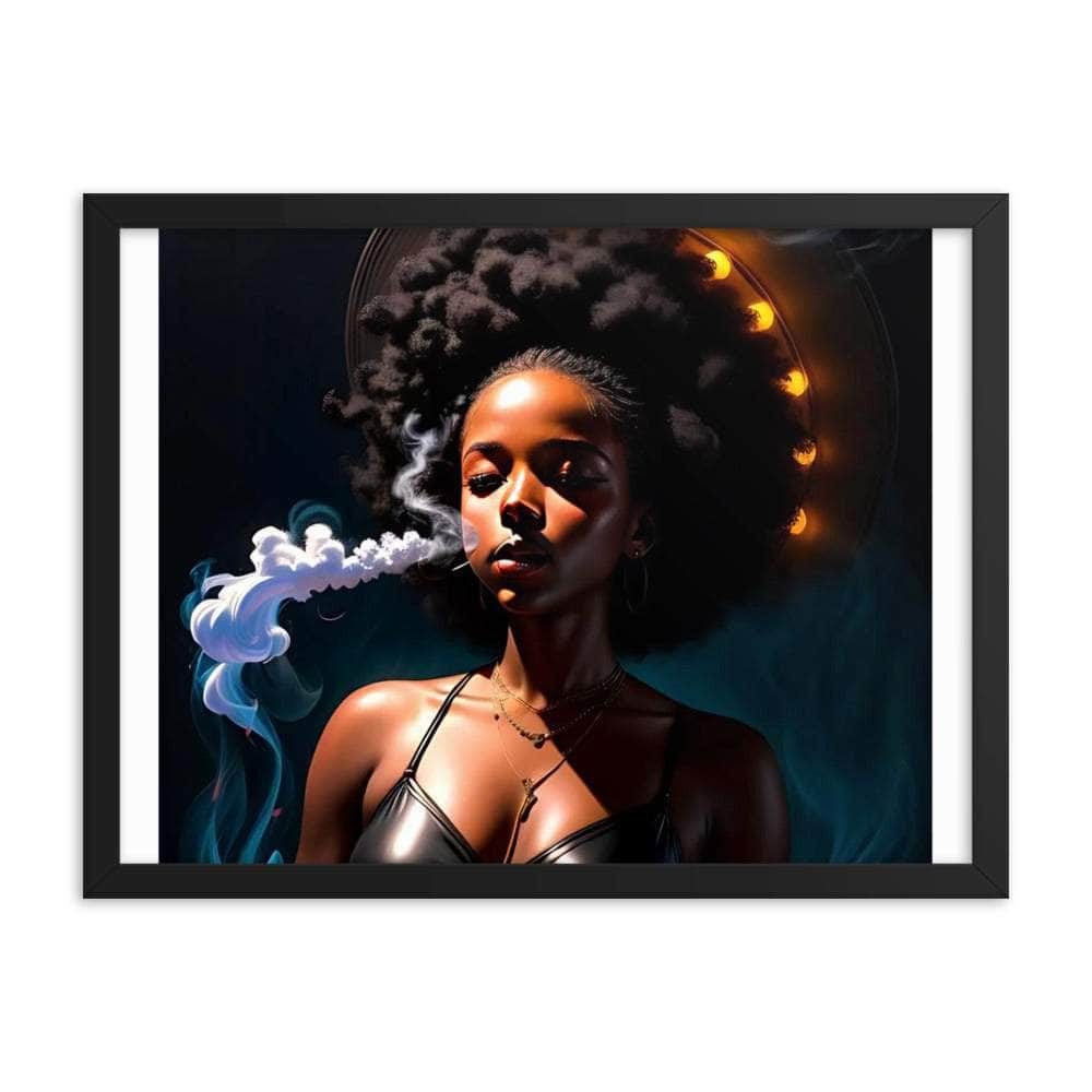 Framed poster Black / 18″×24″