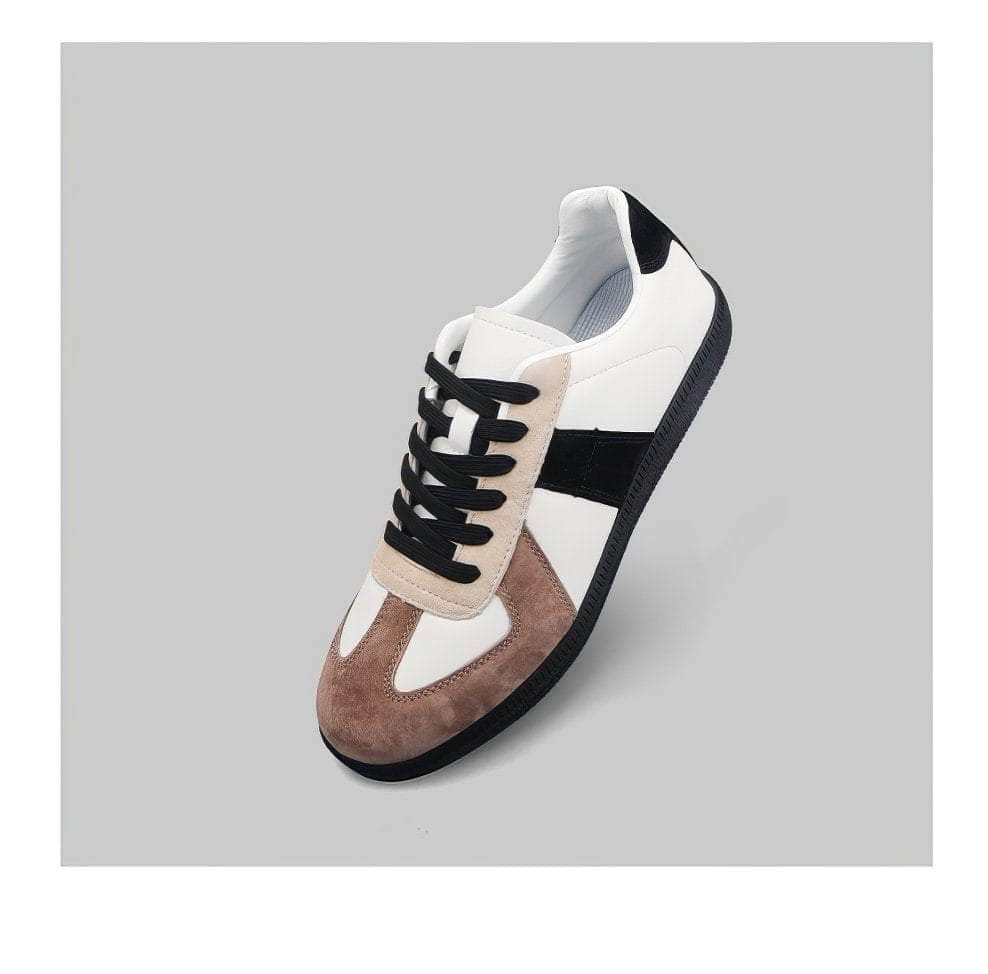 Full Grain Leather Suede Women Trainers