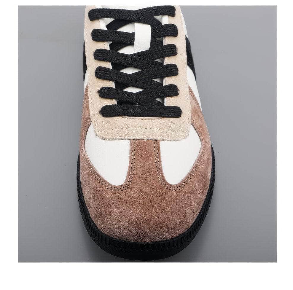 Full Grain Leather Suede Women Trainers