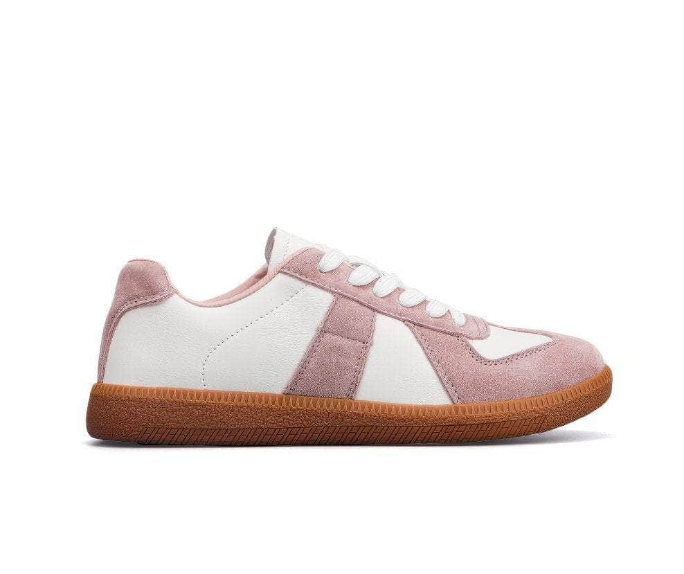 Full Grain Leather Suede Women Trainers EU 35 / Pink