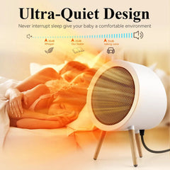 GAIATOP Home Heater - Electric Fan, Energy-Saving, Bedroom and Office Space Heating, Portable