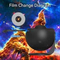 Galaxy Planetarium Projector: Extreme Romantic Star Projector with 13 Sheets of Film for Fantasy Starry Sky in the Bedroom 13 in 1 Projector
