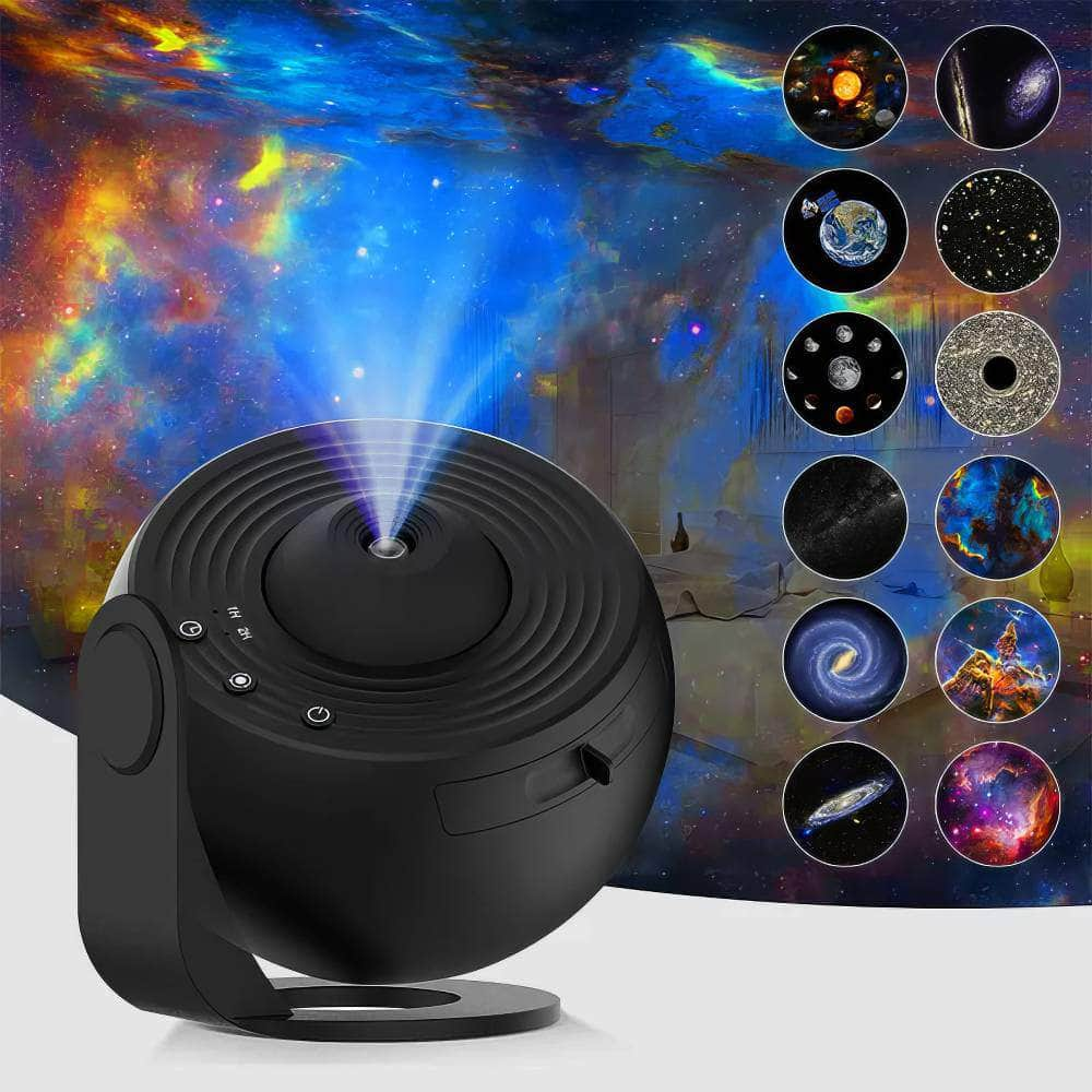 Galaxy Planetarium Projector: Extreme Romantic Star Projector with 13 Sheets of Film for Fantasy Starry Sky in the Bedroom 13 in 1 Projector