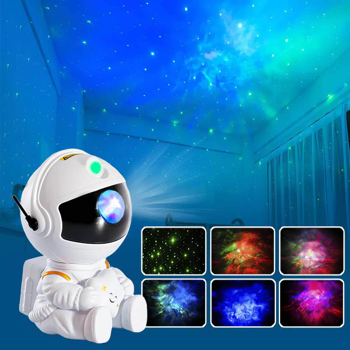 Galaxy Star Projector LED Night Light - Astronaut Lamp for Bedroom Decoration, Home Decor, Children Gifts