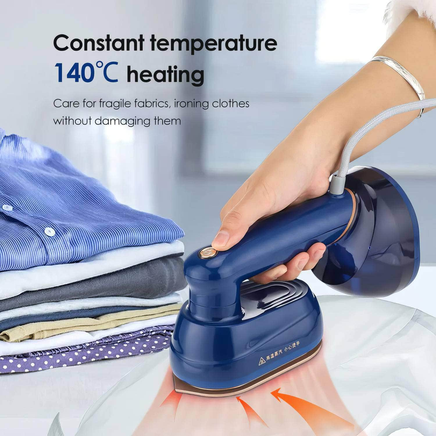 Garment Steamer - 230ml Water Tank, US/EU Plug, Handheld Ironing Machine, Portable Steam Cleaner