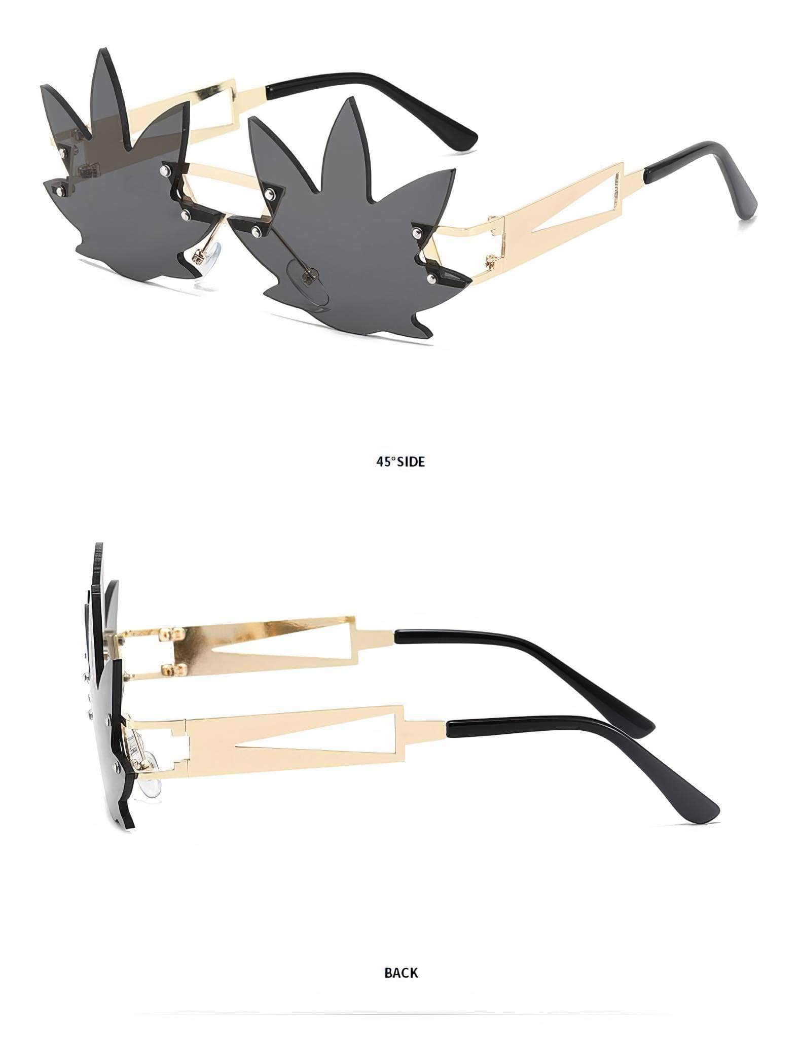 Generic Maple Leaf Sunglasses Unique Style
