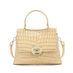 Genuine Exotic Croc Print Leather Purse Sand